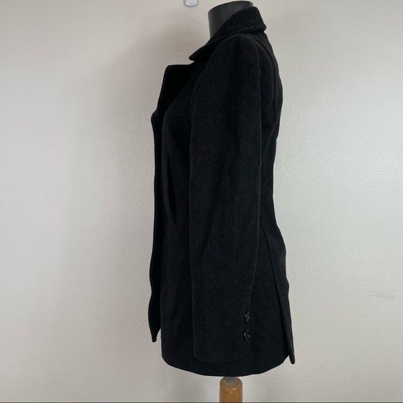 J. Crew Black Wool Blend Peacoat Jacket Size XSP - Picture 2 of 15